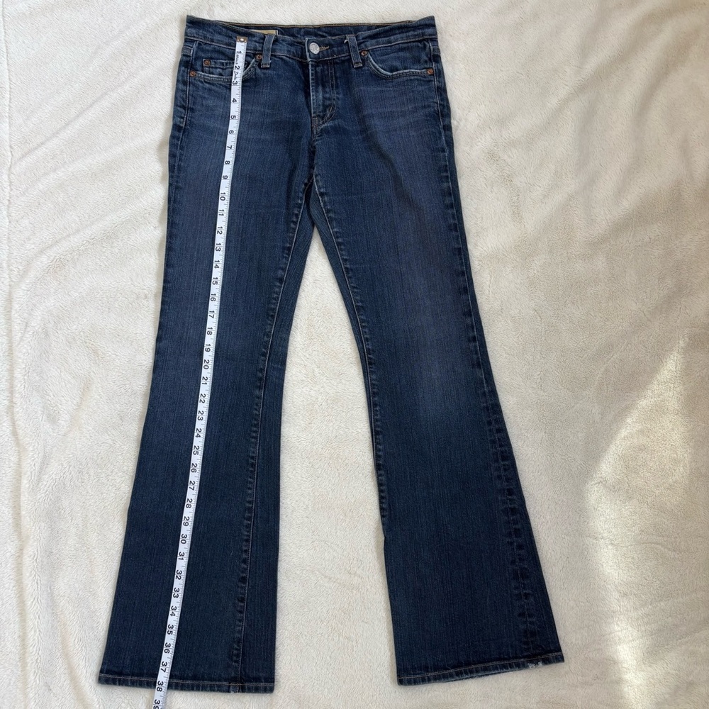 Red Engine Dark Blue Flare Jeans - Picture 5 of 9